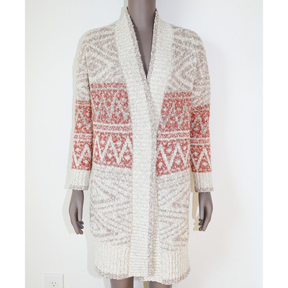 Joie Chunky Knitted Cardigan Cozy Casual Oversized Sweater Loungewear Size Small